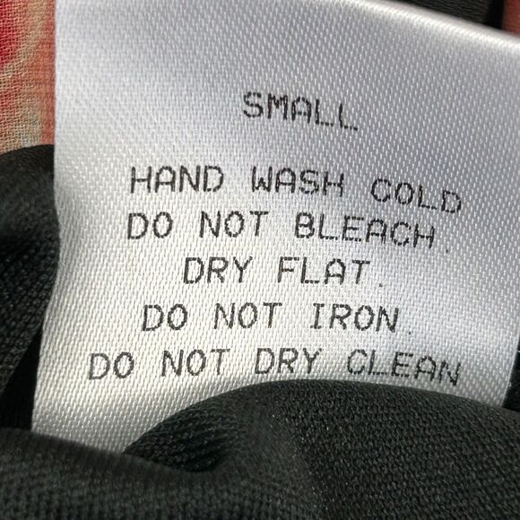 HMS Maxi Dress Womens Small Black Floral Print Adjustable Strap V Neck Racerback - Picture 10 of 13